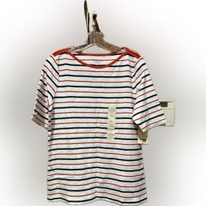 Women’s striped blouse.